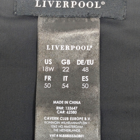 Liverpool Jean Company Cheetah Print Leggings Size 18W - Picture 5 of 8